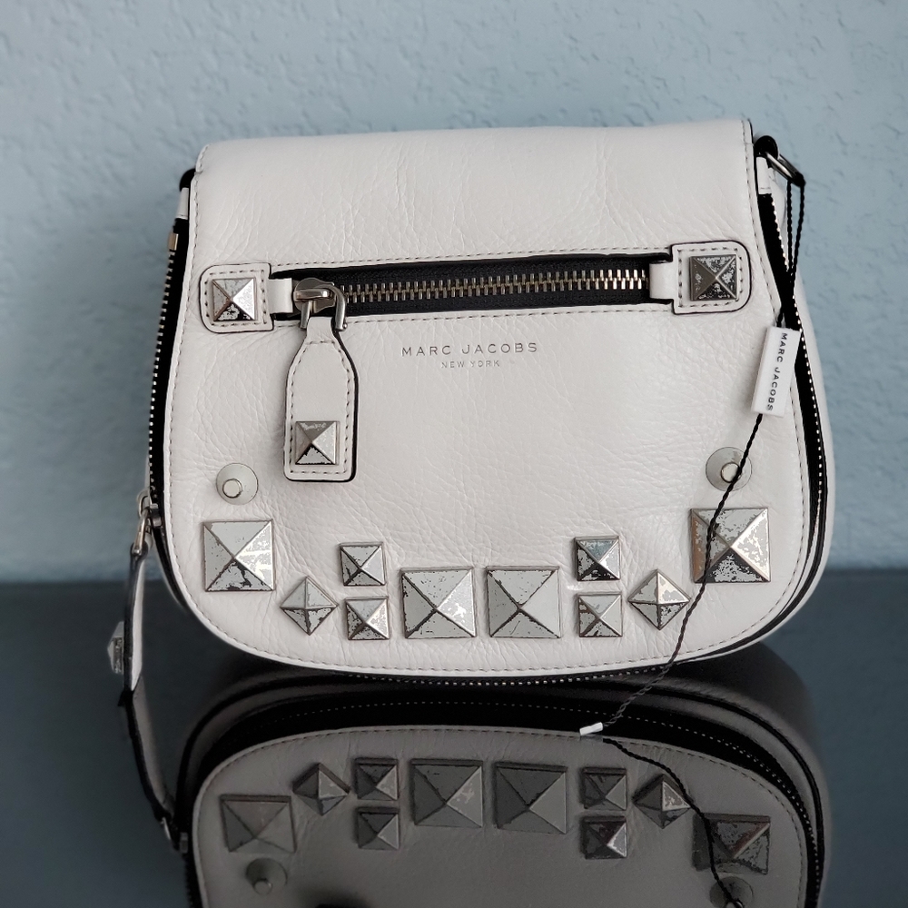 Marc Jacob Recruit Chipped Stud Small Leather Sadd